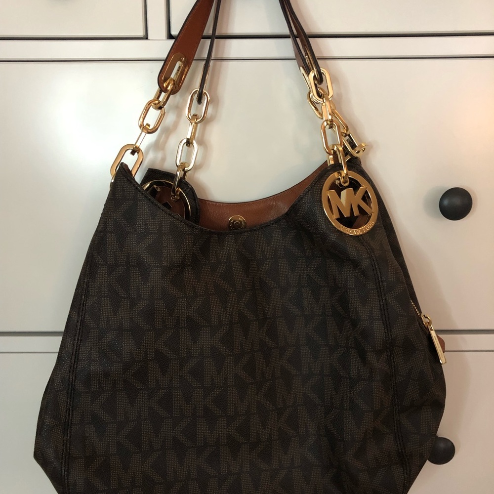 Michael Kors shoulder fulton signature bag purse